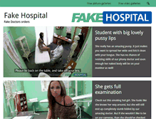 Tablet Screenshot of fake-hospital.com